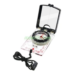 adjustable declination orienteering compass with map scale & neck strap for hiking and navigation