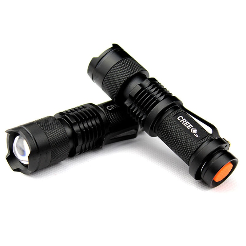 Tactical LED Helmet Flashlight Zoom Aluminum Alloy Work Light for Outdoor and Hands Free Use