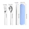 Portable Stainless Steel Travel Utensil Set With Case Reusable Cutlery Kit 1
