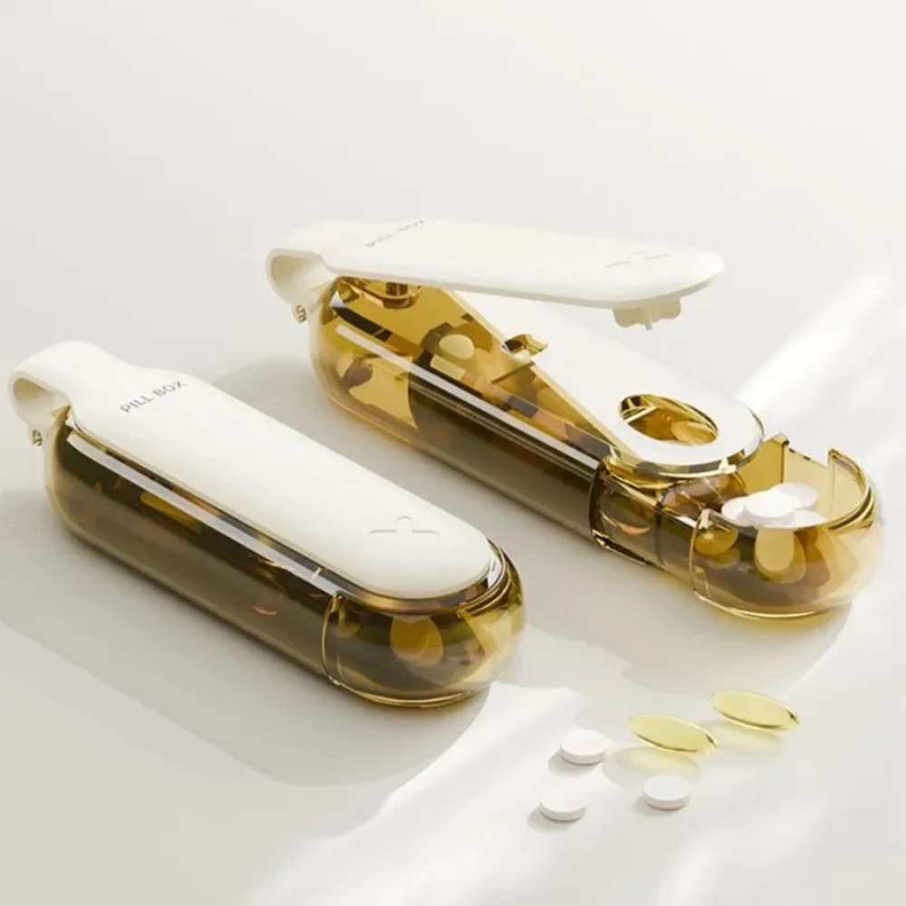 Easy Grip Pill Remover Tool with Storage Case Portable pill dispenser for Seniors