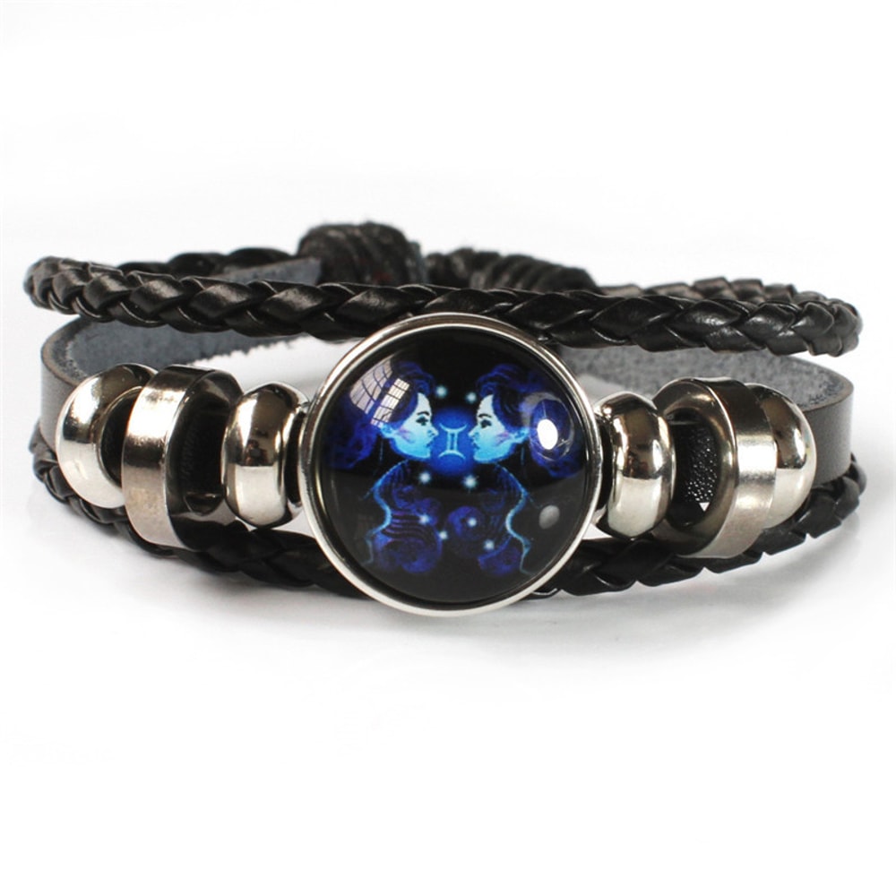 Zodiac Glow Leather Bracelet For Astrology Lovers And Meaningful Gifting 11