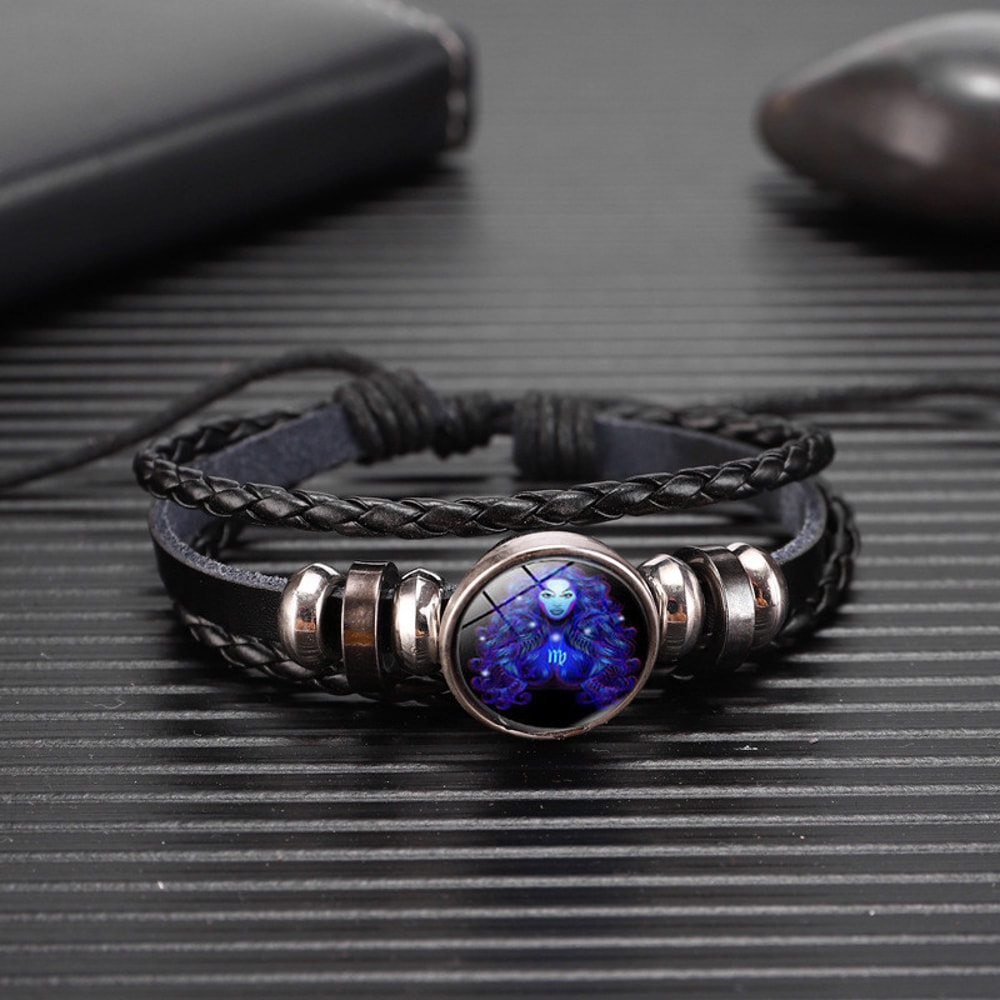 Zodiac Glow Leather Bracelet For Astrology Lovers And Meaningful Gifting 15