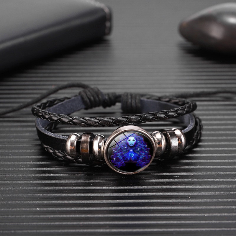 Zodiac Glow Leather Bracelet For Astrology Lovers And Meaningful Gifting 15