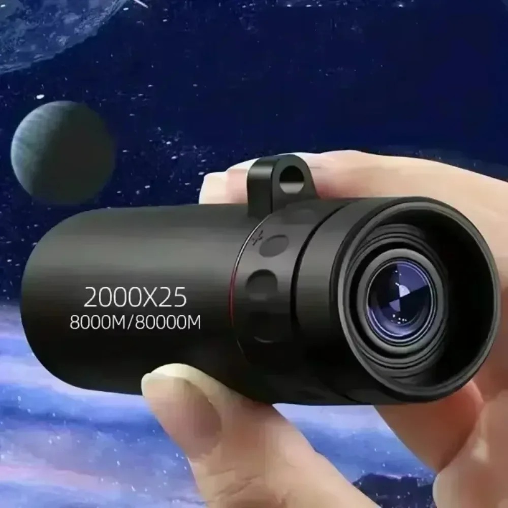 High Power Monocular Telescope Compact Portable Zoom for Bird Watching Hiking Travel