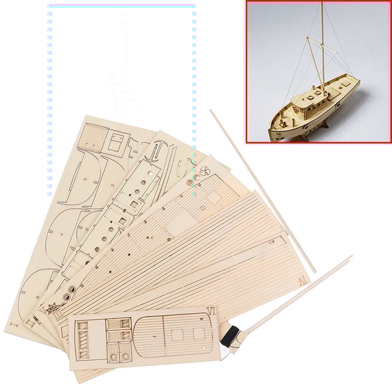 DIY Wooden Sailboat Model Kit 3D Puzzle Ship Craft For Adults And Kids 2