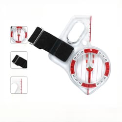 precision thumb compass for hiking orienteering with double display magnetic navigation tool