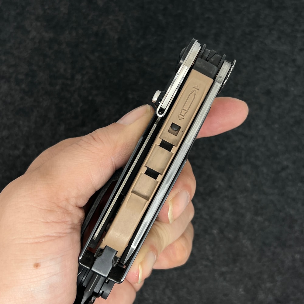 Stainless Steel T-Saw Adapter Holder for Leatherman MUT Multi Tool with Thumb Grip Driver