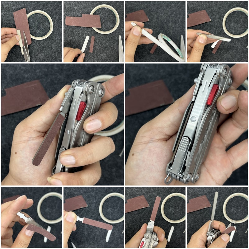 Stainless Steel T-Saw Adapter Holder for Leatherman MUT Multi Tool with Thumb Grip Driver