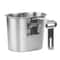 Stainless Steel Camping Canteen Cup Set Tactical Mess Kit with Cover for Hiking and Backpacking