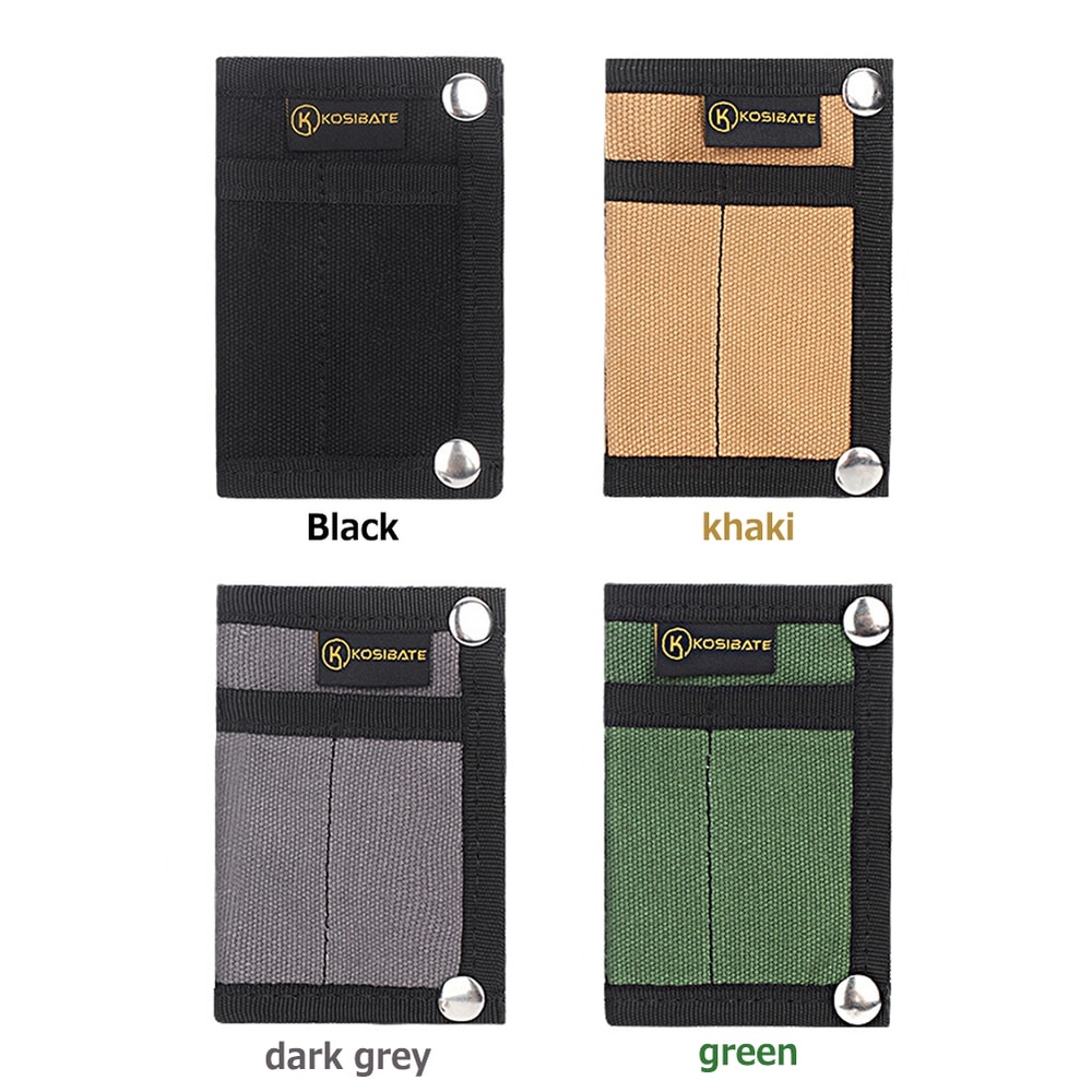 Tactical EDC Pouch Organizer with MOLLE System Durable Canvas Multi Pocket Gear Storage Bag