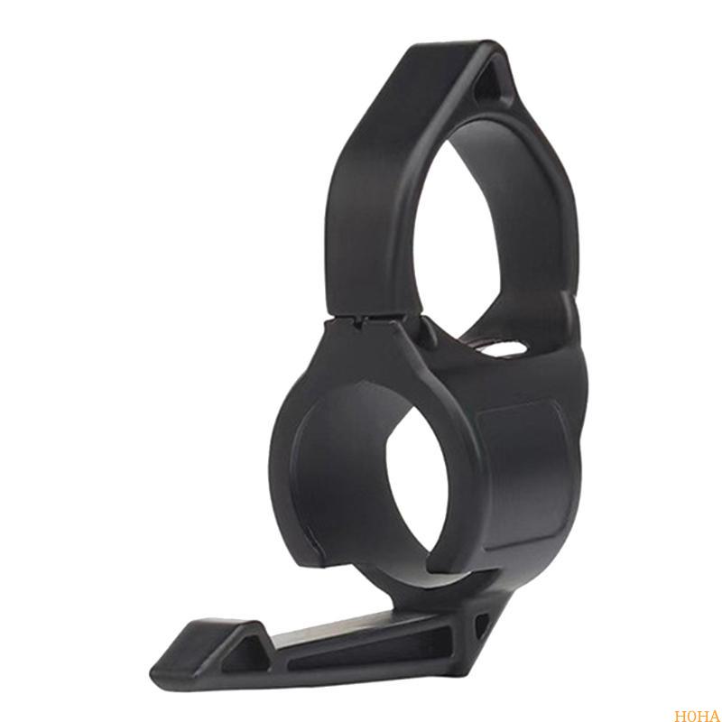 Tactical Flashlight Ring Holder with Pocket Clip Grip for Outdoor EDC Carry