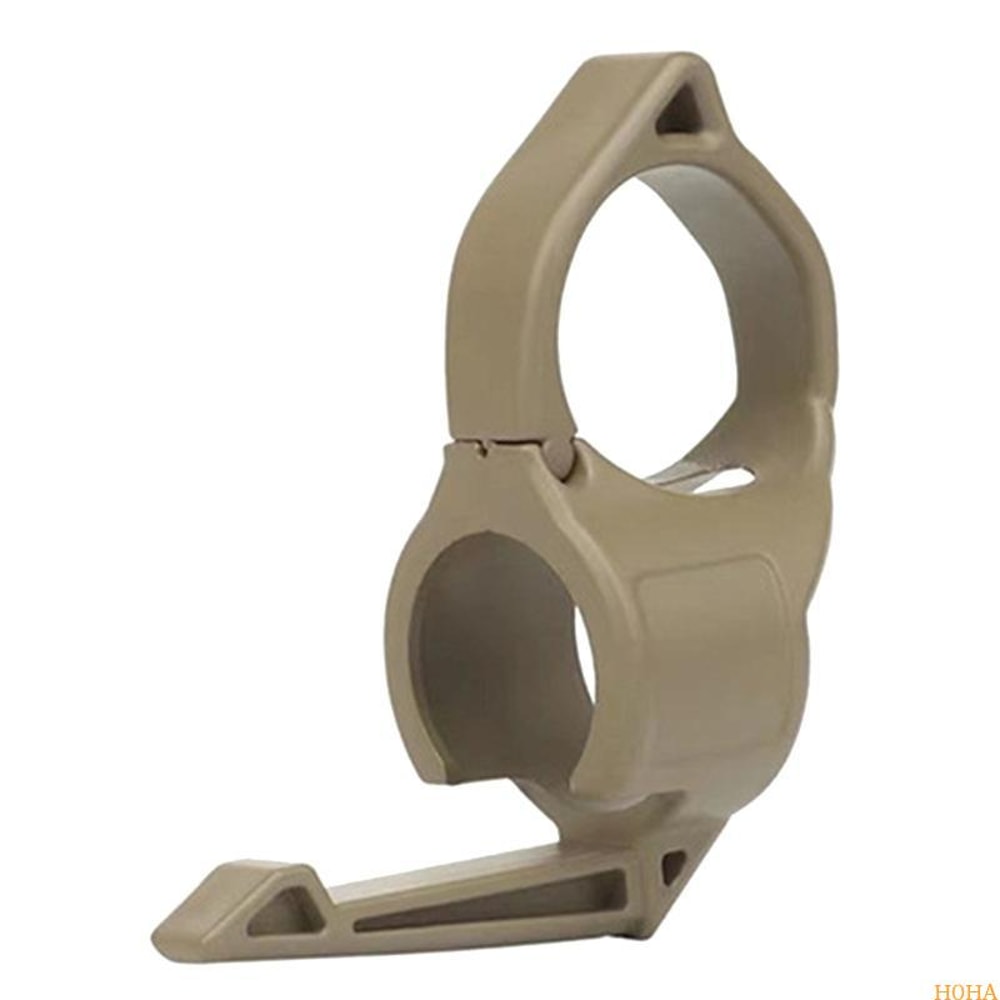 Tactical Flashlight Ring Holder with Pocket Clip Grip for Outdoor EDC Carry