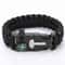 Survival Bracelet With Compass Whistle Paracord Emergency Kit For Outdoor Safety 2