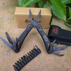 all-in-one stainless steel multi tool pliers pocket knife for outdoor survival & everyday repairs