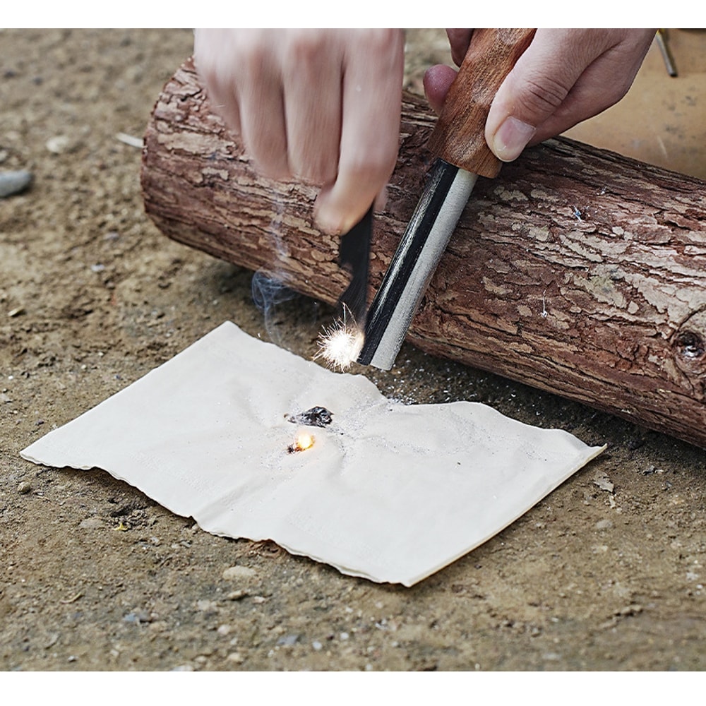 Portable Fire Starter Kit Flint Magnesium Rod Survival Tool for Camping Hiking