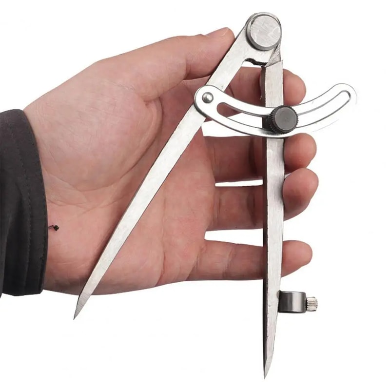 Precision Leather Edge Creaser Compass Adjustable Leather Edge Creaser Tool for Clean Marking