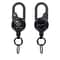 Portable Retractable Keychain with Compass and Steel Wire Carabiner Reel