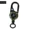 Portable Retractable Keychain with Compass and Steel Wire Carabiner Reel