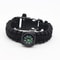Outdoor Survival Bracelet with Compass, Whistle and Paracord Gear for Camping Hiking Emergency Kit