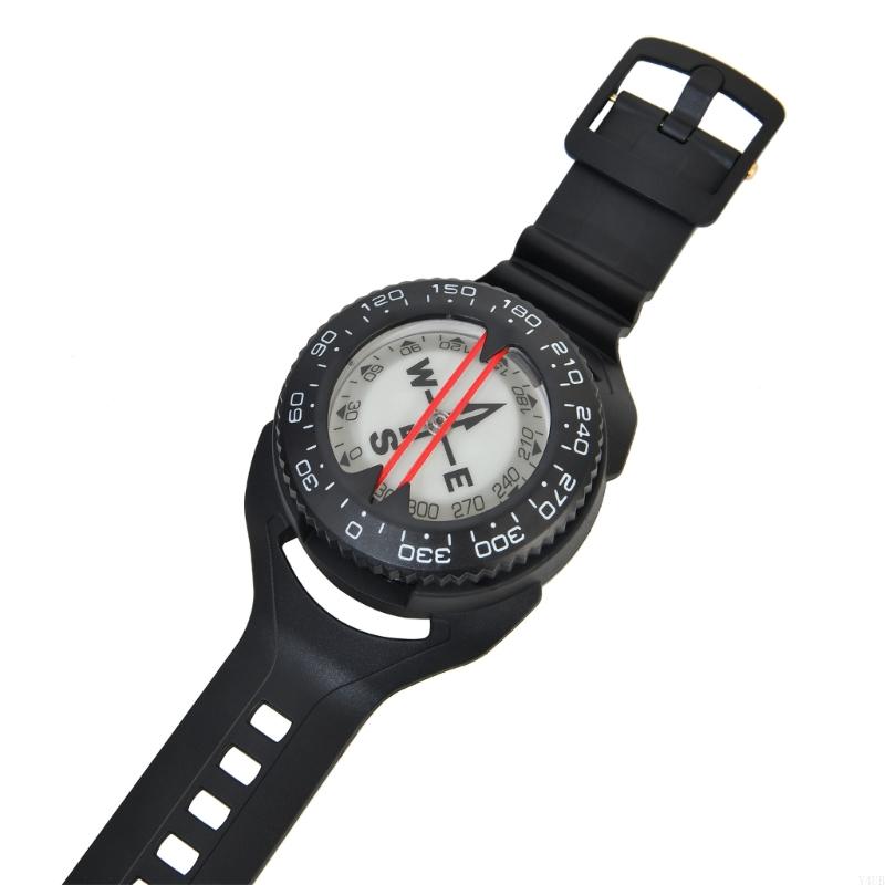 Wrist Mounted Survival Compass Watch Adjustable Camping Compass Navigation Gear