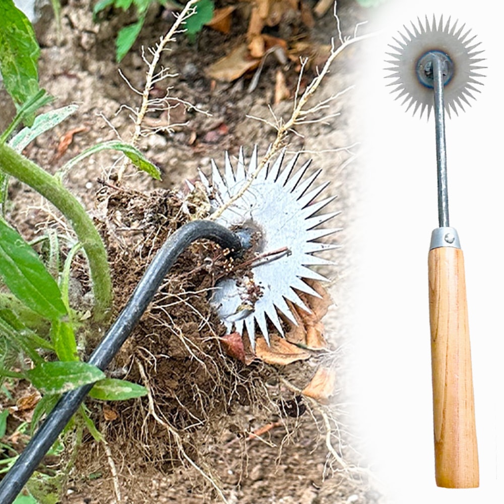 Manual Weed Remover Tool with Sunflower Hoe Design Portable Garden Weeding Tool for Easy Lawn Care