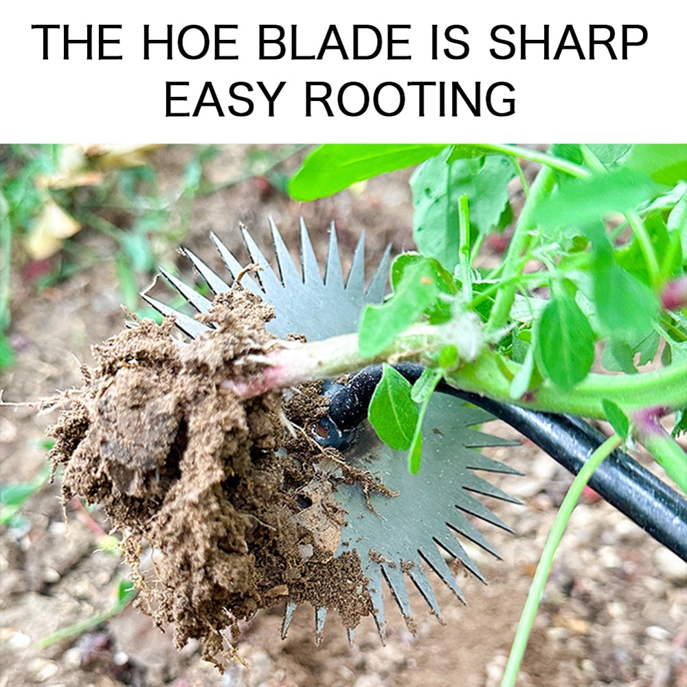 Manual Weed Remover Tool with Sunflower Hoe Design Portable Garden Weeding Tool for Easy Lawn Care