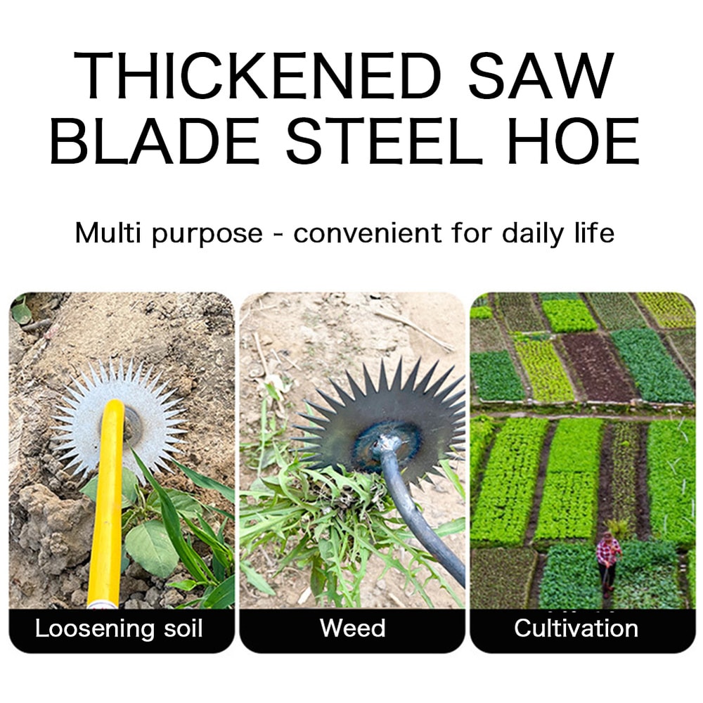 Manual Weed Remover Tool with Sunflower Hoe Design Portable Garden Weeding Tool for Easy Lawn Care