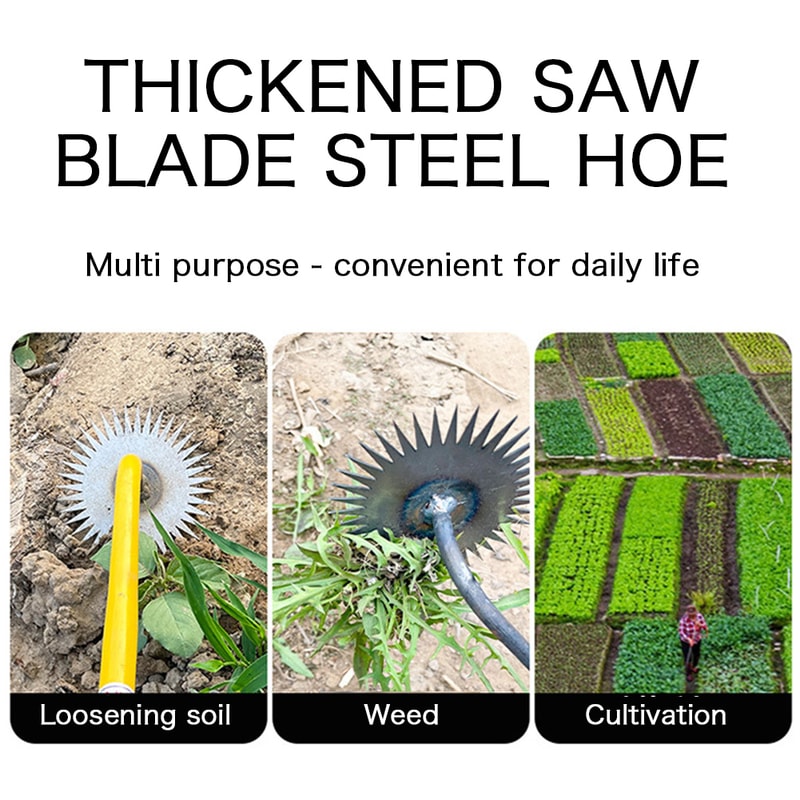 Manual Weed Remover Tool with Sunflower Hoe Design Portable Garden Weeding Tool for Easy Lawn Care