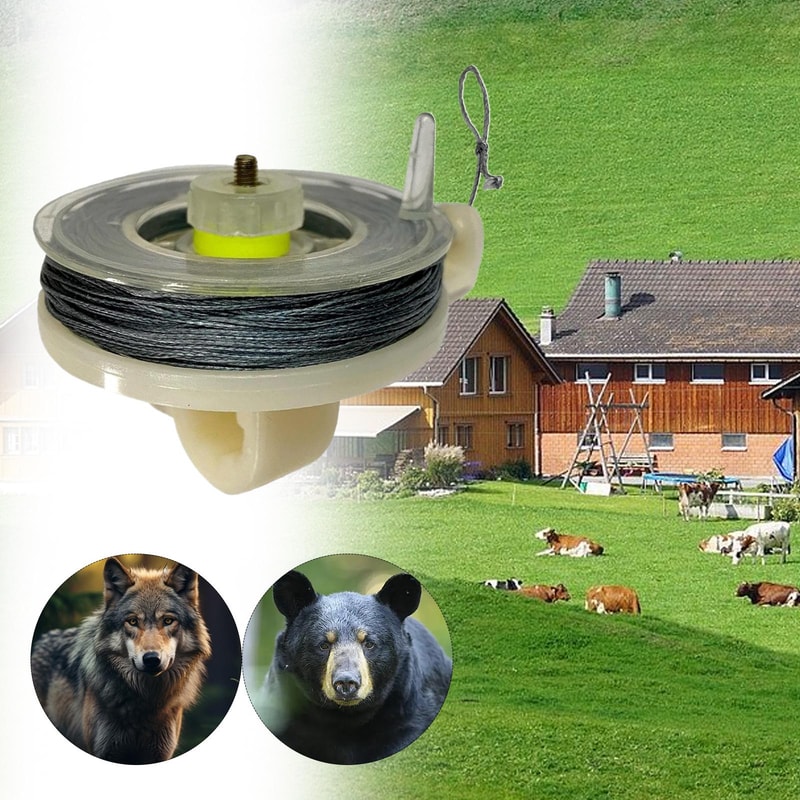 Outdoor Trip Wire Alarm System Weatherproof Perimeter Security Alarm for Camping, Hiking and Survival Safety