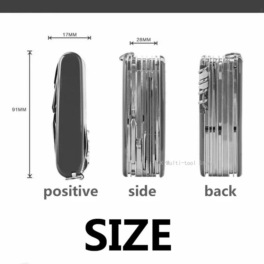 Portable Stainless Steel Camping Multi Tool Knife with Pliers Folding Pocket Survival Tool