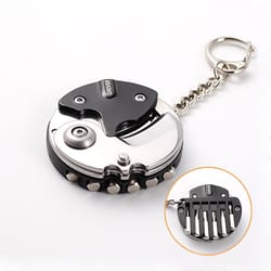 mini edc keychain multi tool coin knife screwdriver pocket gadget