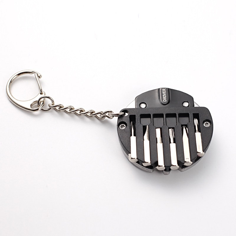 Mini EDC Keychain Multi Tool Coin Knife Screwdriver Pocket Gadget