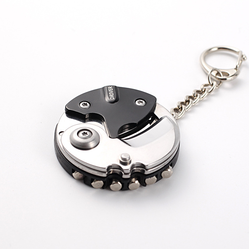 Mini EDC Keychain Multi Tool Coin Knife Screwdriver Pocket Gadget
