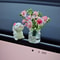 Cute Bunny Car Diffuser Vase Air Freshener Dashboard Ornament