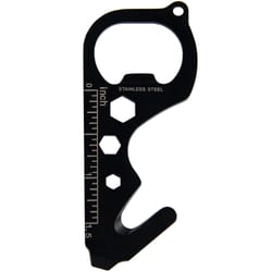 qinggear edc multi tool keychain with seatbelt cutter and bottle opener for emergency use