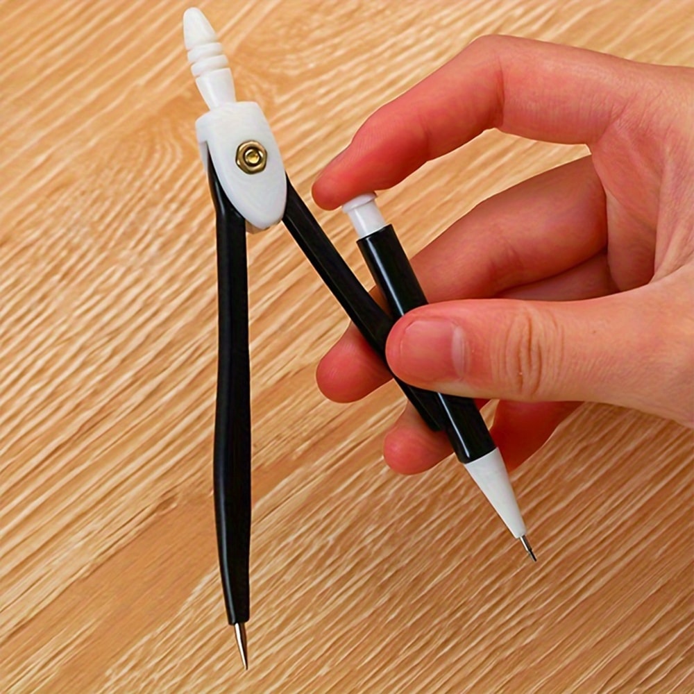 Minimalist Precision Drawing Compass Set for Students, Engineers and Geometry Drafting