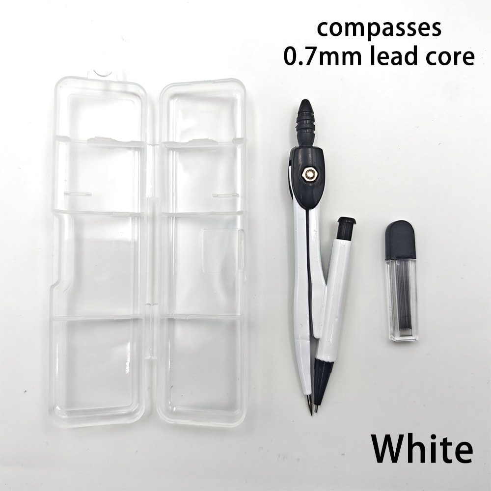 Minimalist Precision Drawing Compass Set for Students, Engineers and Geometry Drafting