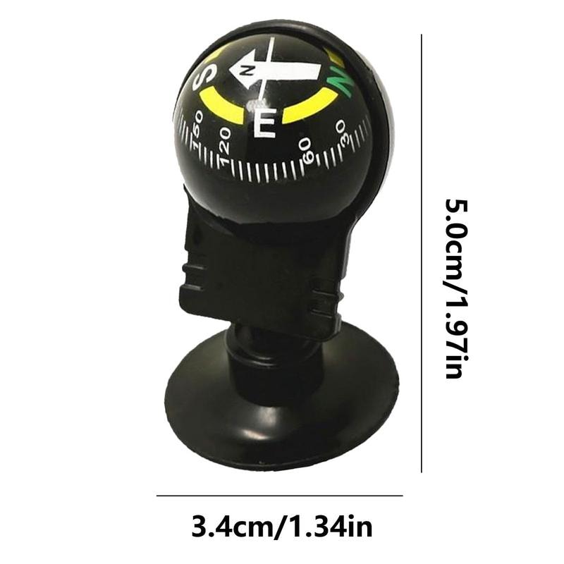 Adjustable Car Navigation Compass Dashboard Mount for Hiking and Outdoor Driving Direction Tool