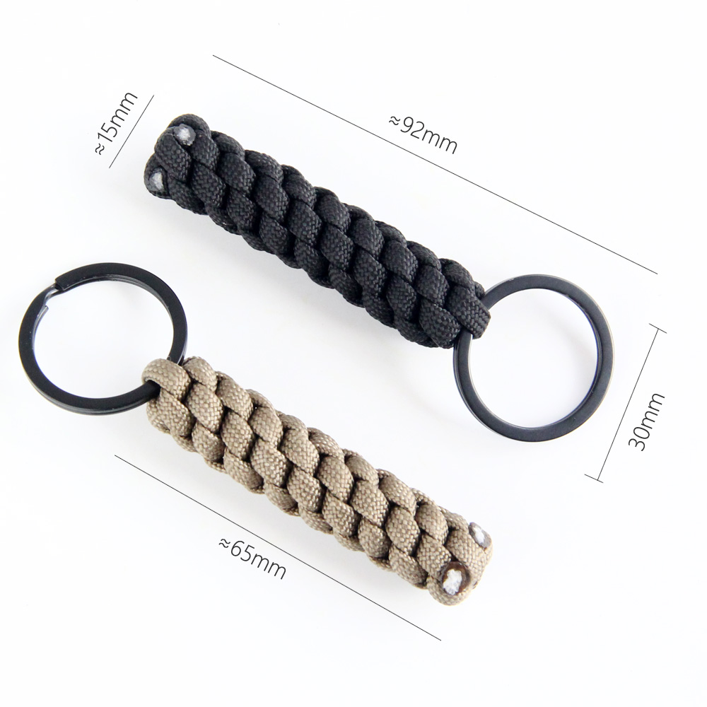 Tactical Paracord Keychain Survival Rope Key Ring for Camping Hiking EDC Gear
