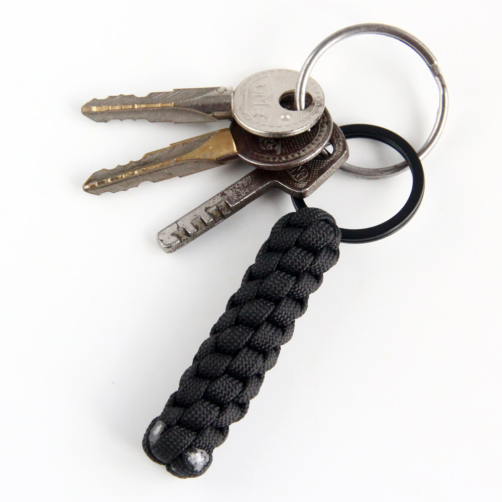 Tactical Paracord Keychain Survival Rope Key Ring for Camping Hiking EDC Gear