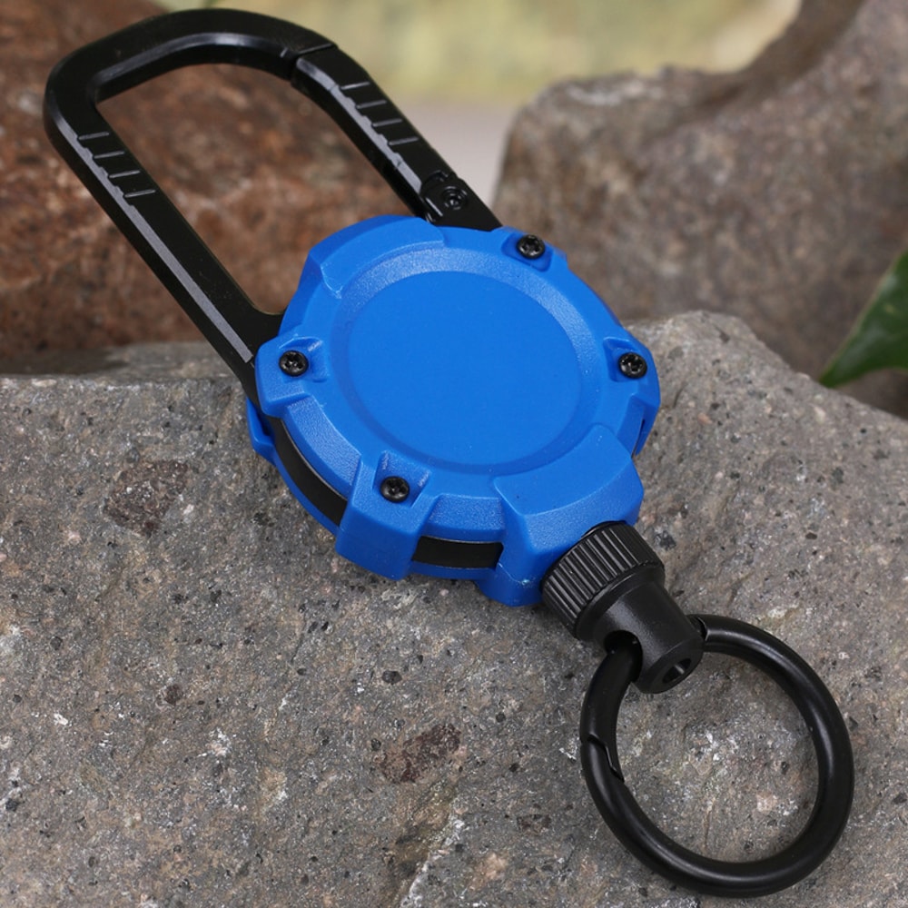 Heavy Duty Retractable Key Holder with Chain Durable tactical key holder and retractable keychain