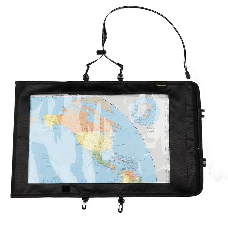 Waterproof Map Case Foldable Transparent Hiking Document Holder for Camping and Travel