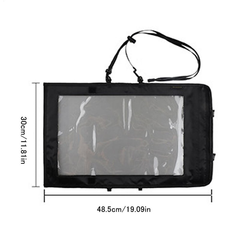 Waterproof Map Case Foldable Transparent Hiking Document Holder for Camping and Travel