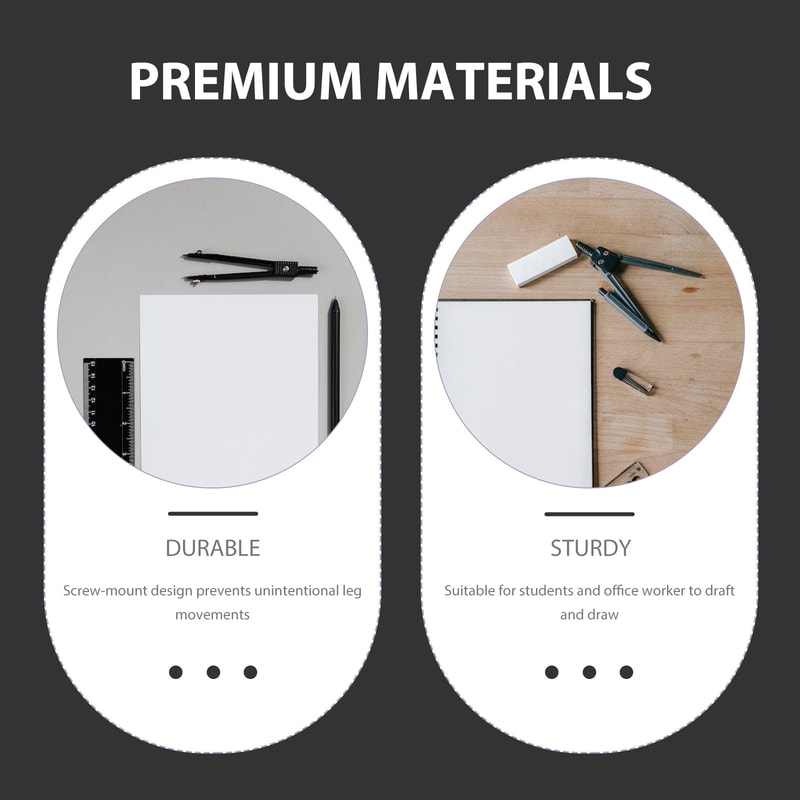 Professional Metal Drawing Compass Set for Students Precise Geometry Compass with Pencil Holder