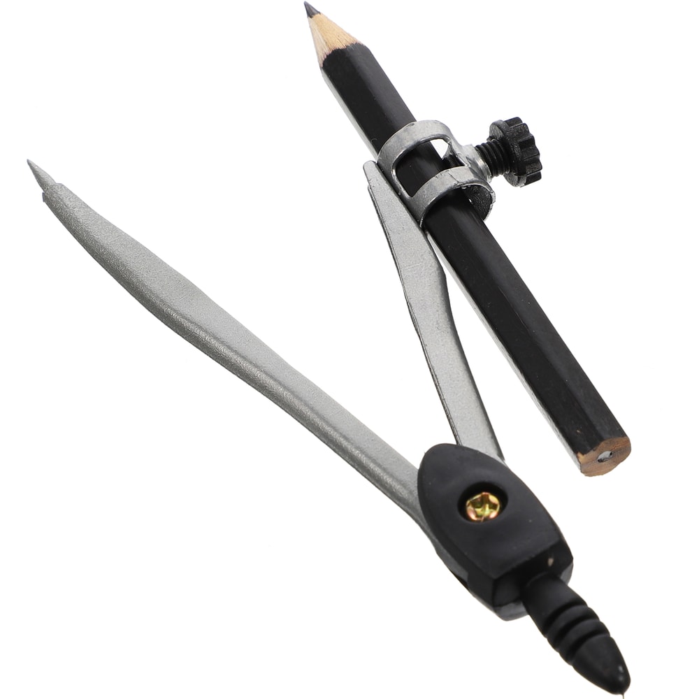 Professional Metal Drawing Compass Set for Students Precise Geometry Compass with Pencil Holder