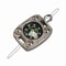 Titanium EDC Compass Pendant Glow Waterproof Mini Survival Compass Keychain