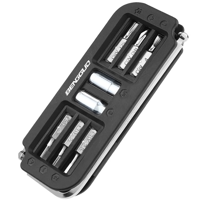 Portable Bike Multi Tool Kit Compact Bicycle Repair Tool 6