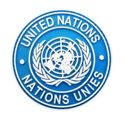 united nations embroidered shoulder patch badge military uniform un emblem