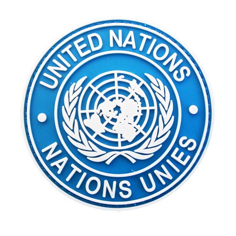 United Nations Embroidered Shoulder Patch Badge Military Uniform UN Emblem 0