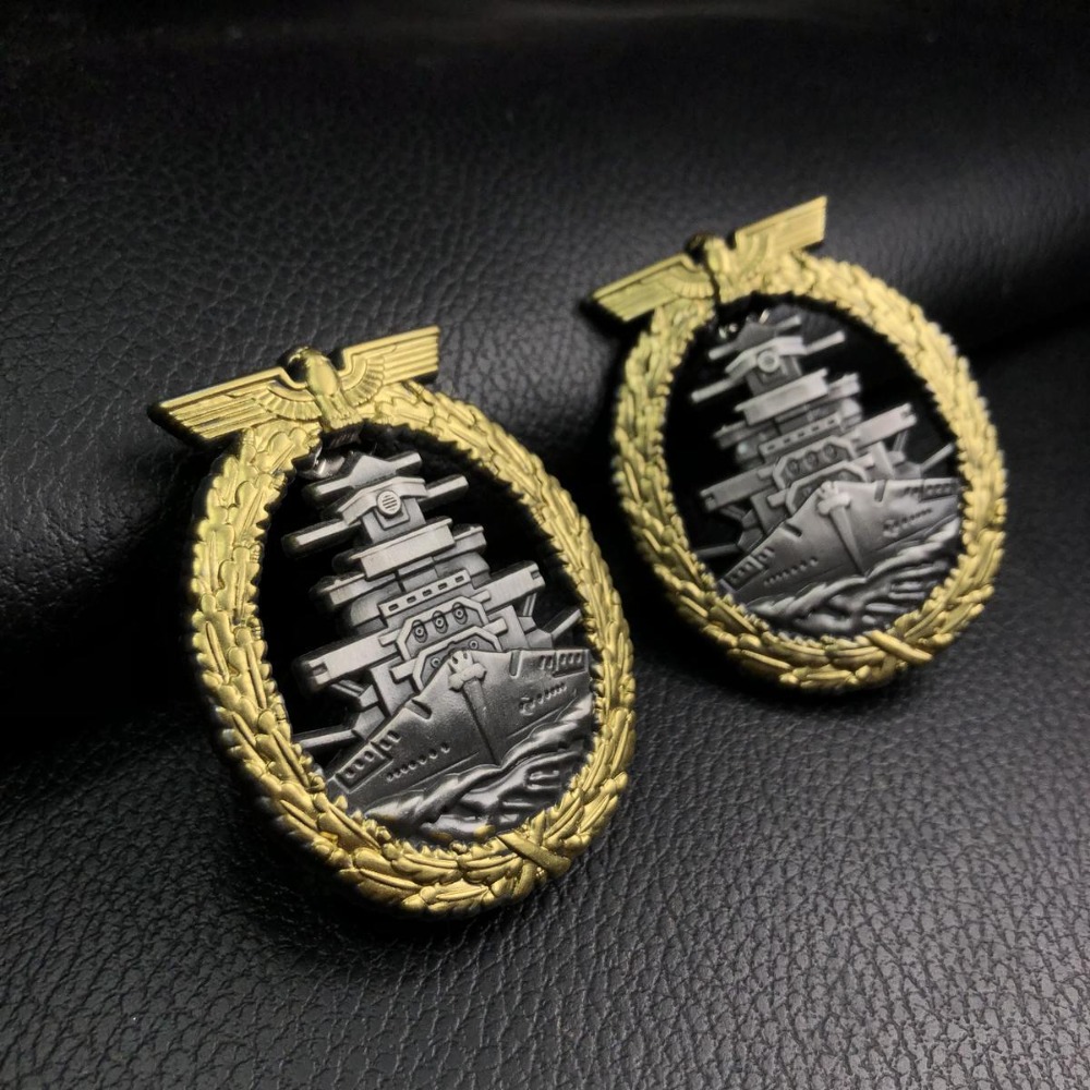 Vintage Nautical Ship Wheel Metal Pin Badge Maritime Collector Medal